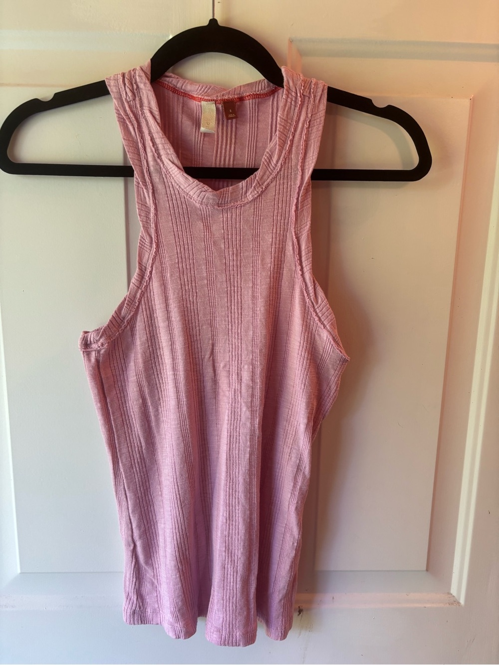 Pilcro Light Pink Ribbed Tank